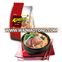 Non fried hot beef flavor ramen noodle